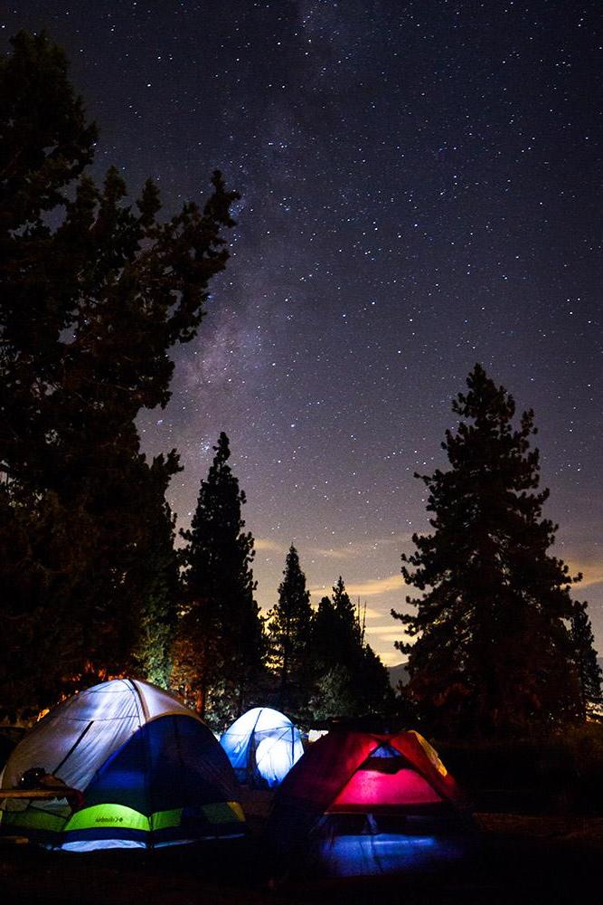 Camping under the stars